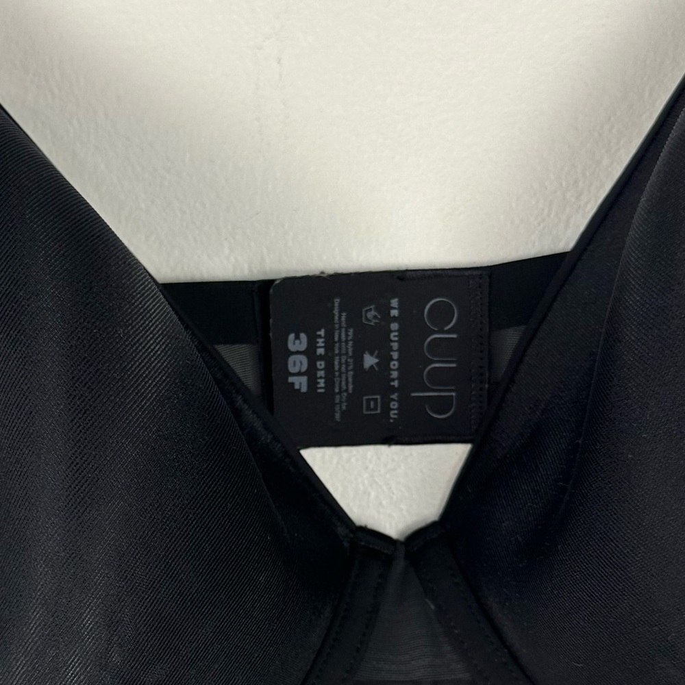 Cuup The Demi Black Lightweight Bra Sz 36 F - Picture 6 of 10
